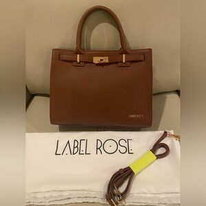 Career Work bag purse Shoulder Bag Top Handle Handbag Label Rose